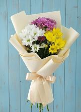 Букет цветов из:  Хризантемы #REPLACE_PRED# Клин-9