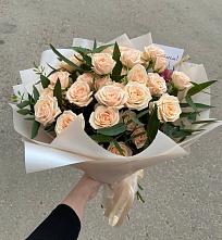 Букет Кремовые розы Латте в Клин-9
