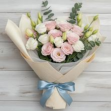 Букет цветов из:  Лизиантусы #REPLACE_PRED# Клин-9