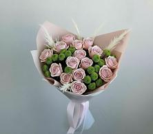 Букет цветов из:  Розы и Хризантемы #REPLACE_PRED# Клин-9