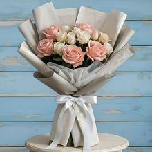 Букет цветов из:  Розы #REPLACE_PRED# Клин-9