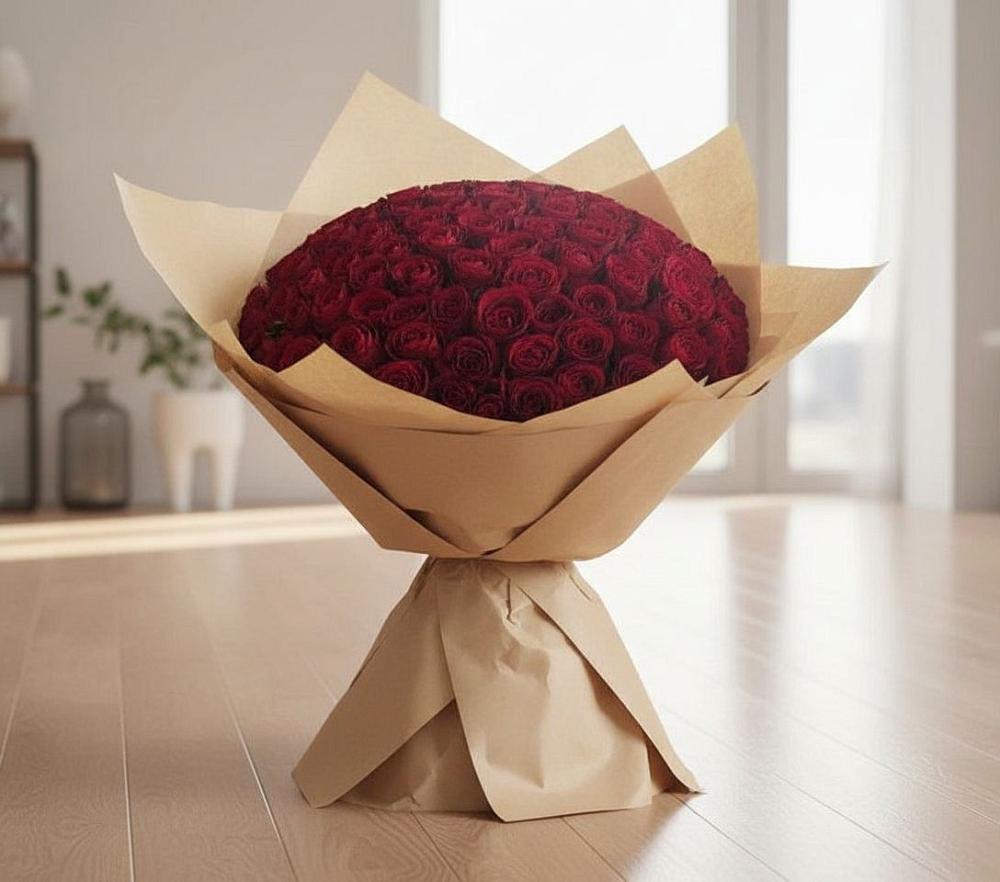 Букет 101 Красная роза в Клин-9
