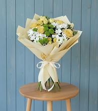 Букет цветов из:  Хризантемы и Розы в Клин-9