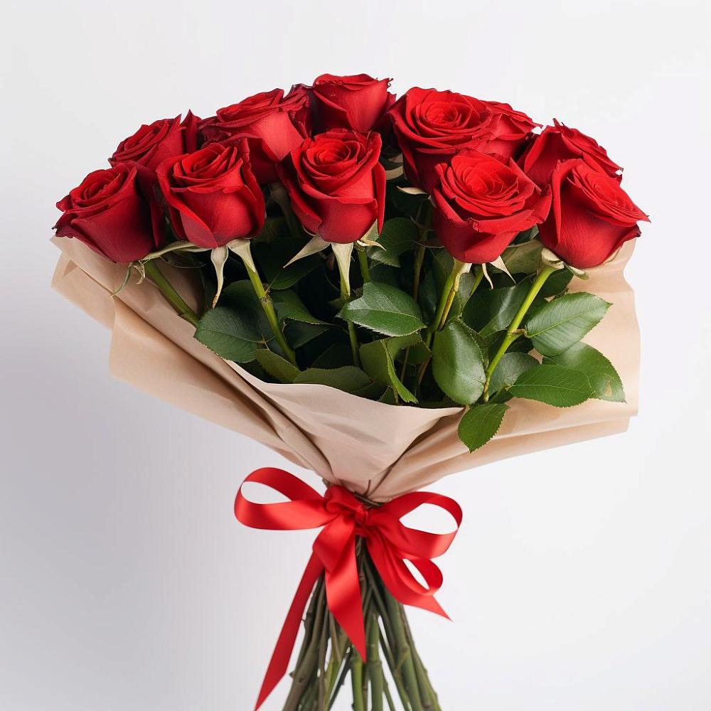 Букет 11 Красных роз Эдлесс Лав в Клин-9